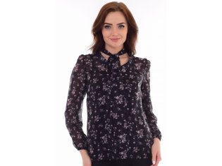 *Туника женская Ф-2-18а (чёрный) от компании Новое Кимоно, г. Иваново