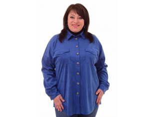 *Рубашка женская Ф-2-22а (индиго) от компании Фореска 37, г. Иваново