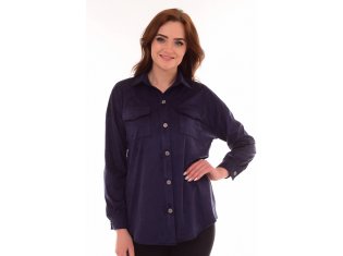 *Рубашка женская Ф-2-22б (синий) от компании Фореска 37, г. Иваново