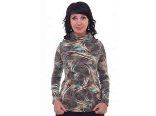 *Водолазка женская Ф-3-04 (абстракция) от компании Новое Кимоно, г. Иваново