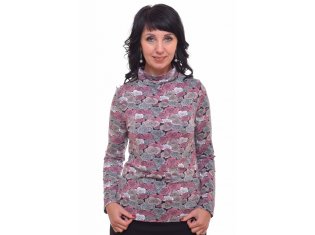 *Водолазка женская Ф-3-04а (розы) от компании Новое Кимоно, г. Иваново