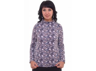 *Водолазка женская Ф-3-04б (цветы) от компании Новое Кимоно, г. Иваново