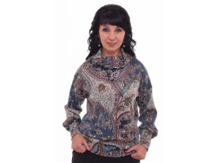 *Джемпер женский Ф-3-05 (синий) от компании Новое Кимоно, г. Иваново