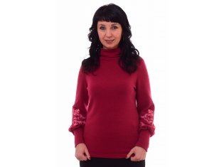 *Джемпер женский Ф-3-06в (бордо) от компании Новое Кимоно, г. Иваново
