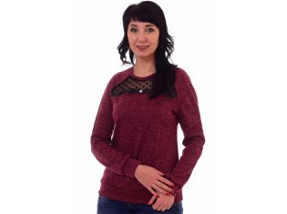 *Джемпер женский Ф-3-17б (бордо) от компании Новое Кимоно, г. Иваново