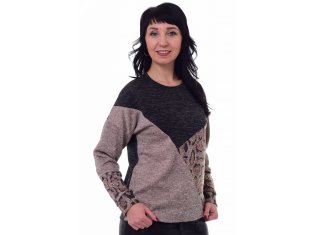 *Джемпер женский Ф-3-21а (шоколад) от компании Новое Кимоно, г. Иваново