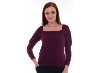 *Джемпер женский Ф-3-23 (бордо) от компании Новое Кимоно, г. Иваново
