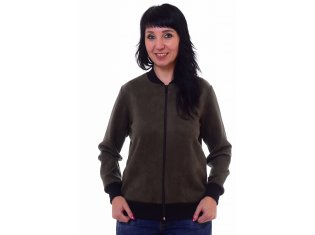 *Жакет женский Ф-7-05 Бомбер (хаки) от компании Новое Кимоно, г. Иваново