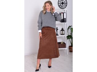 *Юбка женская Ф-9-010 (шоколад) от компании Новое Кимоно, г. Иваново