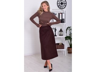 *Юбка женская Ф-9-010б (темный шоколад) от компании Новое Кимоно, г. Иваново