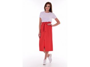 *Юбка женская Ф-9-03а (коралл) от компании Фореска 37, г. Иваново