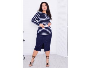 *Юбка женская Ф-9-08г (синий) от компании Новое Кимоно, г. Иваново