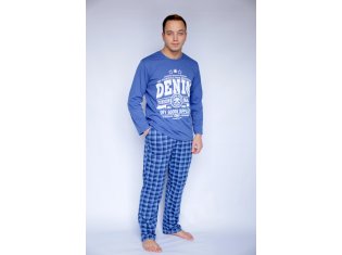 Пижама мужская кулирка "Деним индиго" от компании Домтрик, г. Иваново