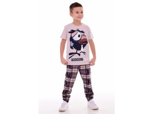 Пижама подростковая 11-052 (бежевый) Воронята от компании Новое Кимоно, г. Иваново