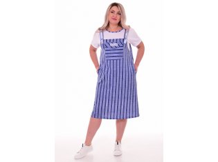 Платье женское 4-083 (голубой) от компании Новое Кимоно, г. Иваново