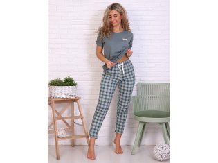 Брюки женские 8-031щ (шалфей) от компании Новое Кимоно, г. Иваново