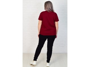 Футболка женская 6-192ж (марсала) от компании Новое Кимоно, г. Иваново