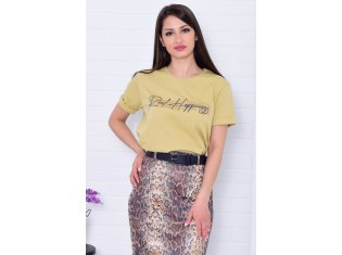 *Футболка женская Ф-2-038б (горчица) от компании Новое Кимоно, г. Иваново