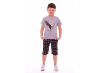 Костюм детский 7-132в (шоколад+серый меланж) от компании Новое Кимоно, г. Иваново