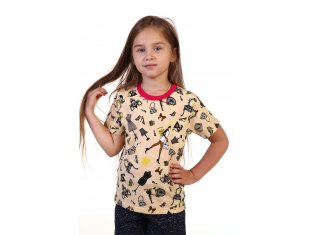 Футболка детская 7-69г (малина+желтый) от компании Новое Кимоно, г. Иваново