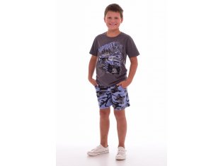 Костюм подростковый 11-015в (антрацит-меланж+индиго) от компании Новое Кимоно, г. Иваново