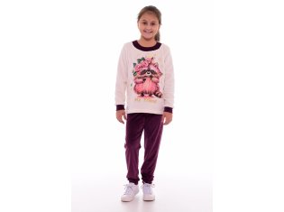 Костюм детский 7-218е (молоко + фиолет.) от компании Новое Кимоно, г. Иваново