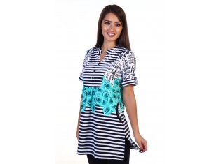 Туника женская 6-99б (ментол) от компании Новое Кимоно, г. Иваново