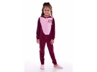 Пижама подростковая Кигуруми Енот 12-047б (бордо) от компании Новое Кимоно, г. Иваново