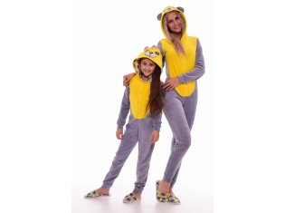 Пижама женская Кигуруми Мишка 1-146 (лимон) от компании Новое Кимоно, г. Иваново