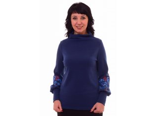 *Джемпер женский Ф-3-06д (индиго) от компании Новое Кимоно, г. Иваново