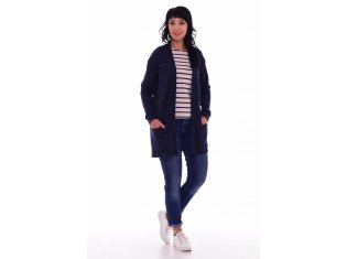 *Кардиган женский Ф-7-07б (синий) от компании Новое Кимоно, г. Иваново