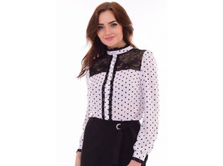 *Рубашка женская Ф-2-19 (белый) от компании Новое Кимоно, г. Иваново