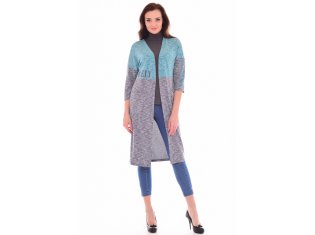 *Кардиган женский Ф-7-012 (зеленый) от компании Новое Кимоно, г. Иваново