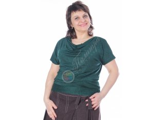 Блузка "Качель" однотонная от компании Палитра-Текстиль (ИП Баранова Н.В.), г. Кохма