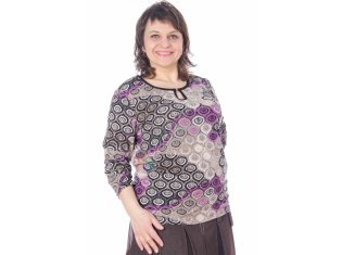 Блузка "Пряжка", длинный рукав от компании Палитра-Текстиль (ИП Баранова Н.В.), г. Кохма