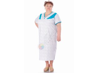 Ночная сорочка 032, 5ХL от компании Палитра-Текстиль (ИП Баранова Н.В.), г. Кохма