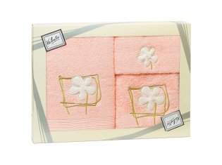 Набор полотенец Valentini нежно-розовый от компании Ассорти Комфорт, г. Иваново