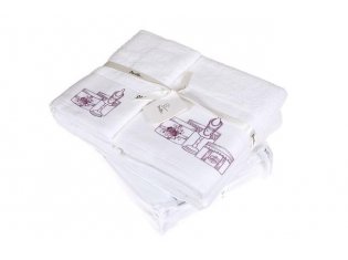 Набор полотенец (Luxberry) От Кутюр белый от компании Ассорти Комфорт, г. Иваново