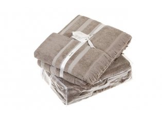 Набор полотенец (Luxberry) Исланд/Маус мокрый песок от компании Ассорти Комфорт, г. Иваново