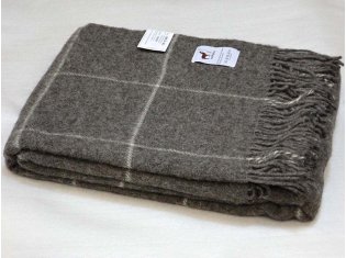 Шерстяной плед Pure Nature Эмилио в клетку от компании Ассорти Комфорт, г. Иваново