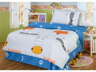 Постельное белье детское Фаворит Текстиль Веселый зоопарк, сатин от компании Ассорти Комфорт, г. Иваново