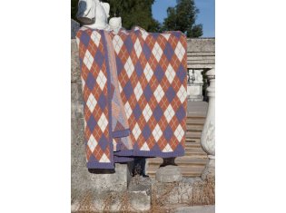 Вязаный плед Luxberry Империо 252, ромб от компании Ассорти Комфорт, г. Иваново