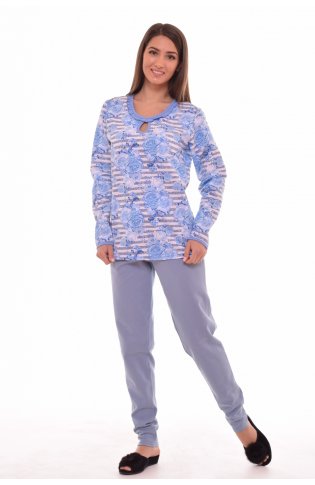 Пижама женская 1-101б (голубой) от компании Новое Кимоно, г. Иваново