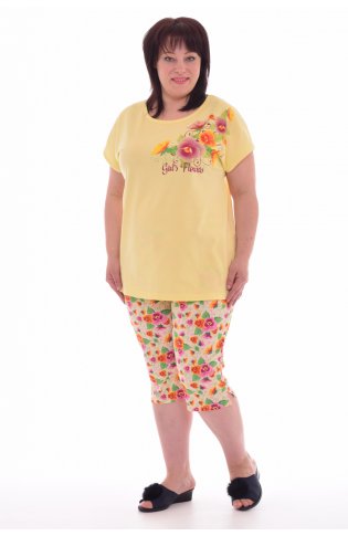 Пижама женская 1-131б (жёлтый) от компании Новое Кимоно, г. Иваново