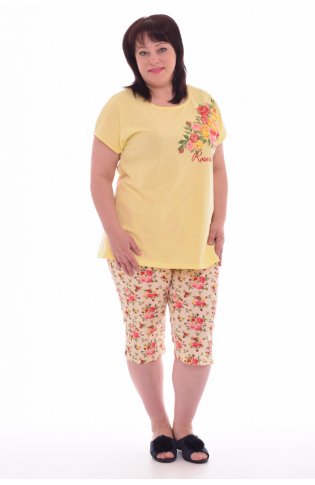 Пижама женская 1-133б (жёлтый) от компании Новое Кимоно, г. Иваново