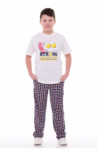 Пижама подростковая 11-048 (молоко), Яичница от компании Новое Кимоно, г. Иваново
