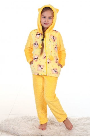 Пижама подростковая 12-03 (желтый) от компании Новое Кимоно, г. Иваново