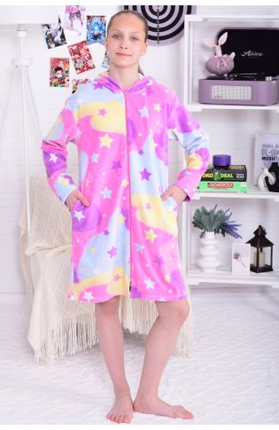 Халат подростковый 12-113 (розовый) от компании Новое Кимоно, г. Иваново