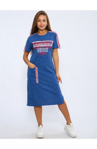 Платье женское 4-073 (синий) от компании Новое Кимоно, г. Иваново