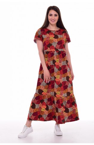 Платье женское 4-082в (бордо) от компании Новое Кимоно, г. Иваново